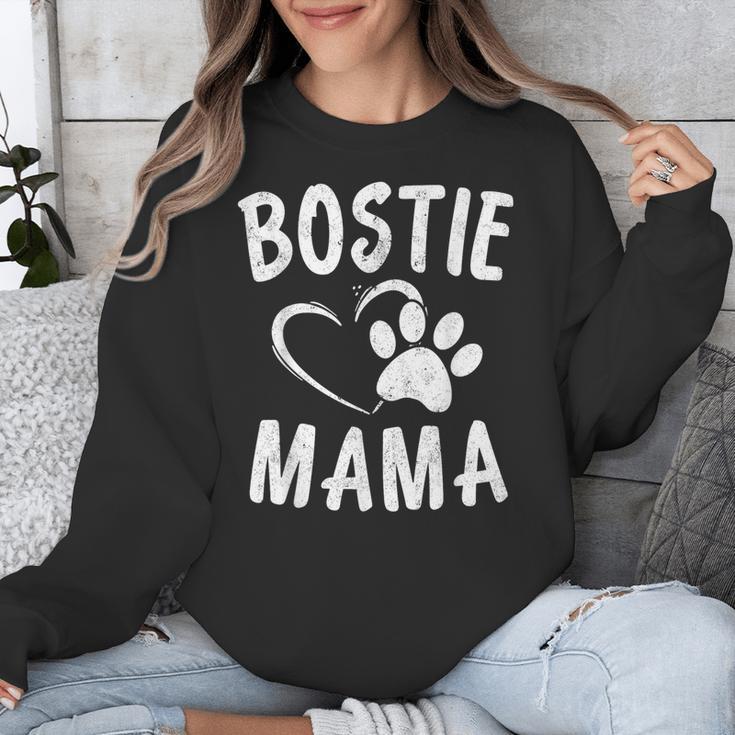 Fun Bostie Mama Dog Lover Apparel Boston Terrier Mom Unisex Sweatshirt, Mom Gifts, Boston Terrier Mom Gifts, funny design