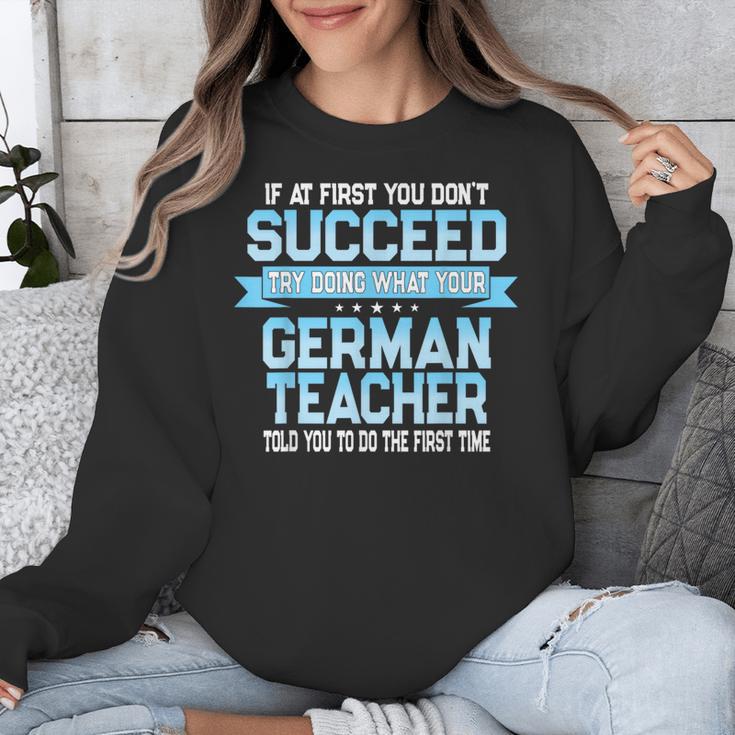 Fun German Teacher Appreciation Language Class Saying Unisex Sweatshirt, German Teacher Gifts, funny design