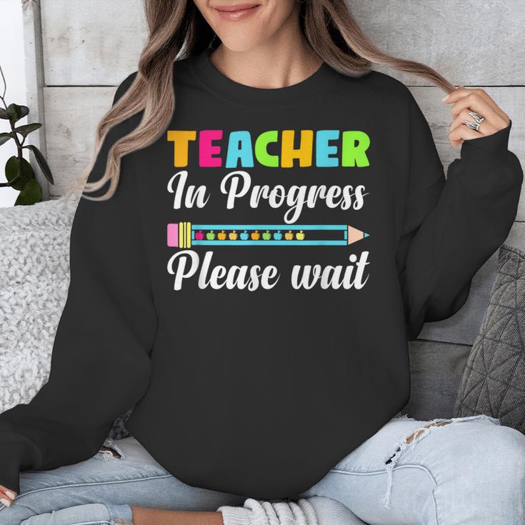 Future Teacher Cool Teacher In Progress Please Wait Unisex Sweatshirt, Future Teacher Gifts, funny design Future Teacher Cool Teacher In Progress Please Wait Unisex Sweatshirt, Future Teacher Gifts, funny design