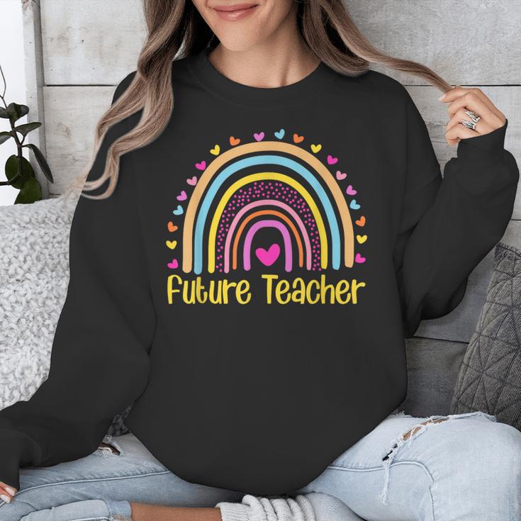 Future Teacher Rainbow Unisex Sweatshirt, Future Teacher Gifts, funny design Future Teacher Rainbow Unisex Sweatshirt, Future Teacher Gifts, funny design