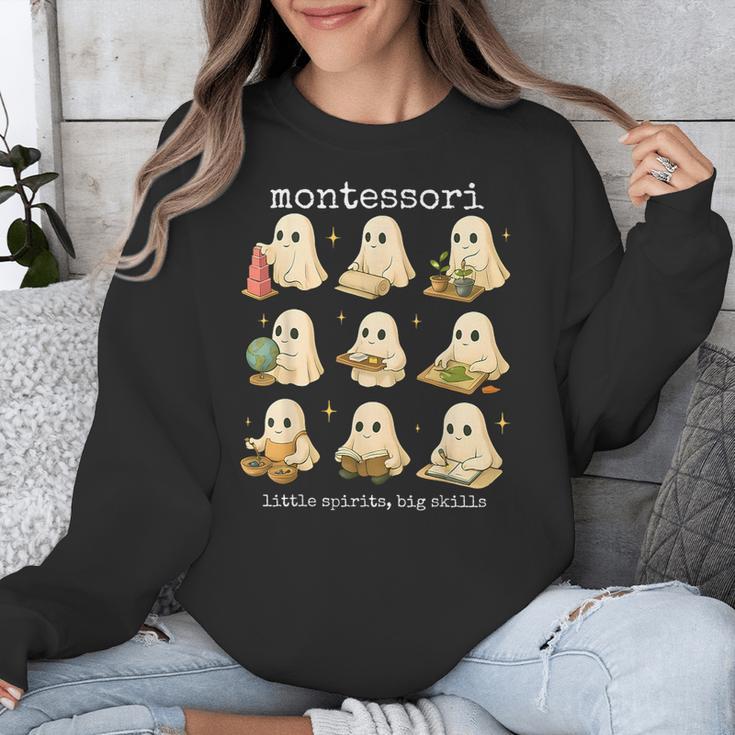 Ghosts Halloween Montessori Teacher Educator Costume Unisex Sweatshirt, funny design Ghosts Halloween Montessori Teacher Educator Costume Unisex Sweatshirt, funny design