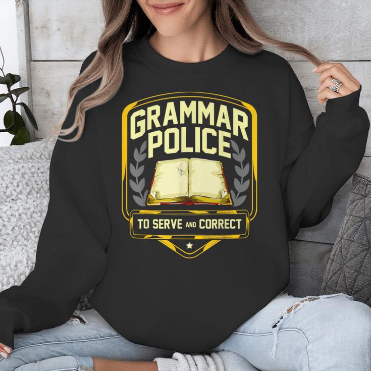 Grammar Police To Serve And Correct English Teacher Unisex Sweatshirt, English Teacher Gifts, funny design Grammar Police To Serve And Correct English Teacher Unisex Sweatshirt, English Teacher Gifts, funny design