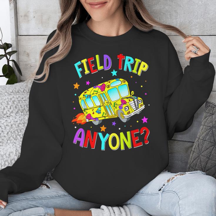 Groovy Field Trip Anyone Happy Field Day For Teachers Kids Unisex Sweatshirt, funny design Groovy Field Trip Anyone Happy Field Day For Teachers Kids Unisex Sweatshirt, funny design