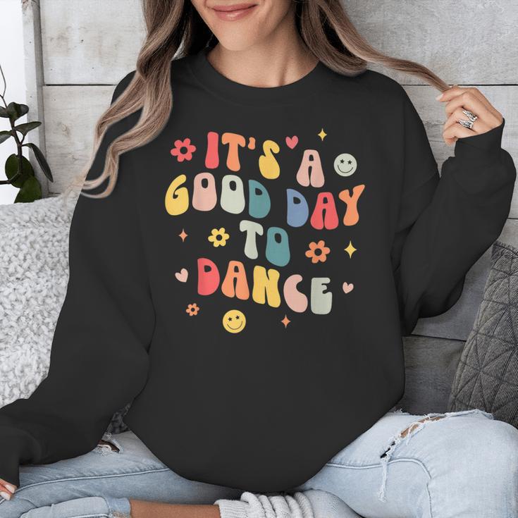 Groovy Its A Good Day To Dance Dance Teacher Unisex Sweatshirt, Groovy Teacher Gifts, funny design Groovy Its A Good Day To Dance Dance Teacher Unisex Sweatshirt, Groovy Teacher Gifts, funny design