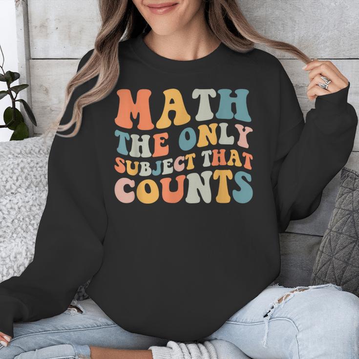 Groovy Math Is The Only Subject That Counts Math Teacher For Men Women Girls Kids Unisex Sweatshirt, Groovy Teacher Gifts, funny design Groovy Math Is The Only Subject That Counts Math Teacher For Men Women Girls Kids Unisex Sweatshirt, Groovy Teacher Gifts, funny design