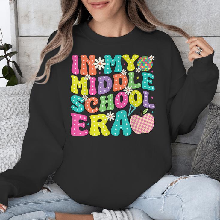 Groovy In My Middle School Era Back To School Teacher Unisex Sweatshirt, Groovy Teacher Gifts, funny design Groovy In My Middle School Era Back To School Teacher Unisex Sweatshirt, Groovy Teacher Gifts, funny design