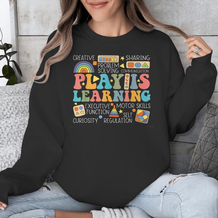 Groovy Play Is Learning Kindergarten Teacher Appreciation Unisex Sweatshirt, Groovy Teacher Gifts, funny design Groovy Play Is Learning Kindergarten Teacher Appreciation Unisex Sweatshirt, Groovy Teacher Gifts, funny design