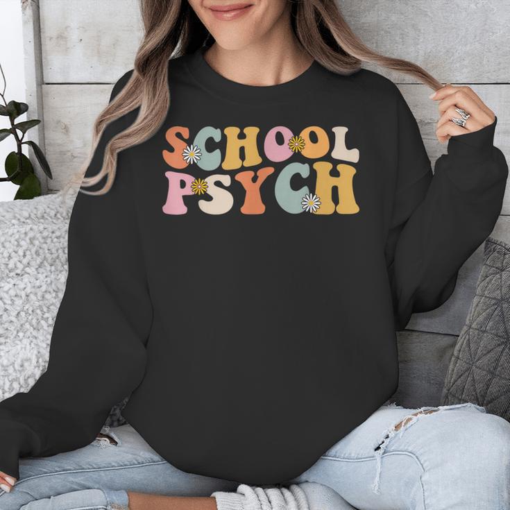 Groovy Retro School Psych Teacher School Psychologist For Men Women Girls Kids Unisex Sweatshirt, Groovy Teacher Gifts, funny design