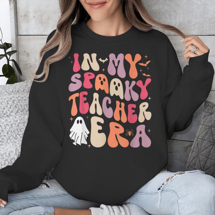Groovy In My Spooky Teacher Era Halloween Party Boo Unisex Sweatshirt, Groovy Teacher Gifts, funny design Groovy In My Spooky Teacher Era Halloween Party Boo Unisex Sweatshirt, Groovy Teacher Gifts, funny design