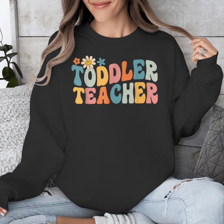 Groovy Toddler Teacher Appreciation Back To School Unisex Sweatshirt, Groovy Teacher Gifts, funny design Groovy Toddler Teacher Appreciation Back To School Unisex Sweatshirt, Groovy Teacher Gifts, funny design
