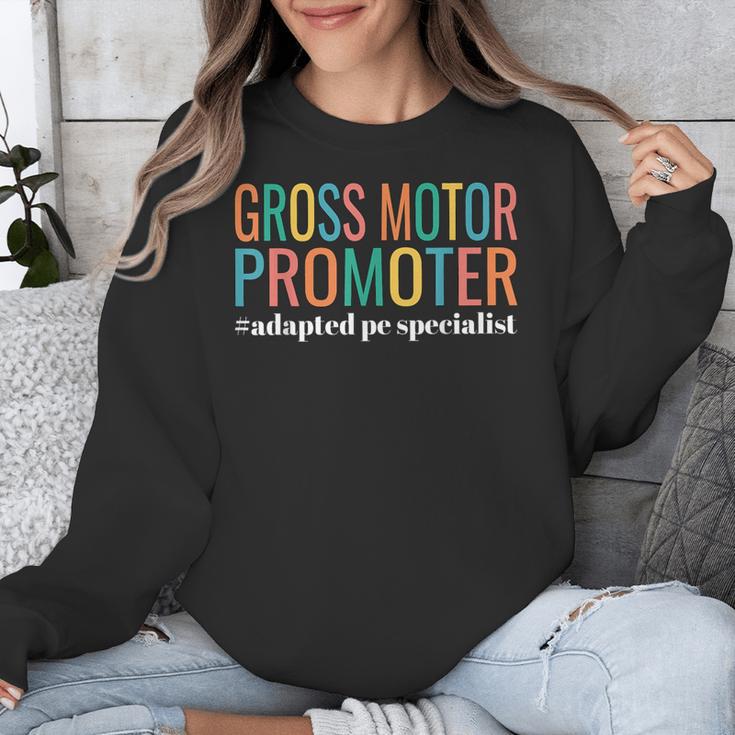 Gross Motor Promoter Adapted PE Specialist PE Teacher Art Unisex Sweatshirt, Pe Teacher Gifts, funny design Gross Motor Promoter Adapted PE Specialist PE Teacher Art Unisex Sweatshirt, Pe Teacher Gifts, funny design