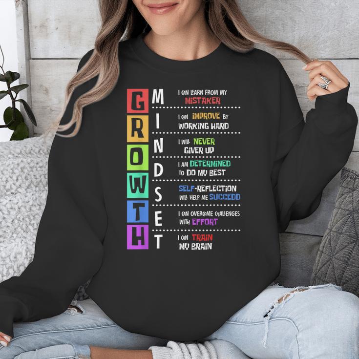 Growth Mindset Positive Motivational Classroom Teacher Learn Unisex Sweatshirt, funny design Growth Mindset Positive Motivational Classroom Teacher Learn Unisex Sweatshirt, funny design