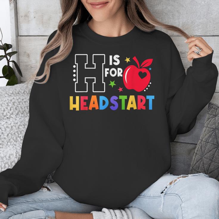 H Is For Head Start Teacher First Day Of School Tee Unisex Sweatshirt, funny design H Is For Head Start Teacher First Day Of School Tee Unisex Sweatshirt, funny design