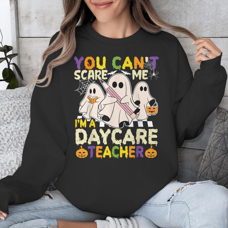 Halloween You Can't Scare Me I'm a Daycare Teacher Ghost Unisex Sweatshirt, funny design Halloween You Can't Scare Me I'm a Daycare Teacher Ghost Unisex Sweatshirt, funny design