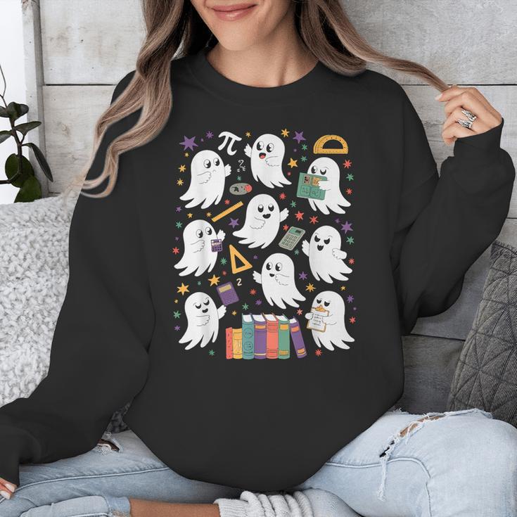 Halloween Math Teacher Ghost Math Teacher Spooky Halloween Unisex Sweatshirt, funny design Halloween Math Teacher Ghost Math Teacher Spooky Halloween Unisex Sweatshirt, funny design