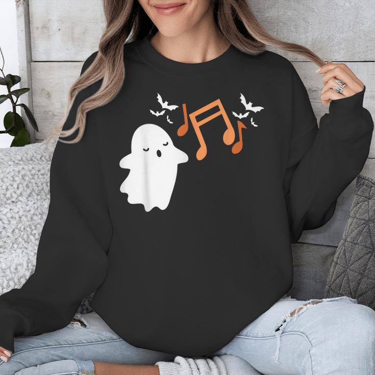 Halloween Music Note Ghost Teacher Fall Musical Instrument Unisex Sweatshirt, funny design Halloween Music Note Ghost Teacher Fall Musical Instrument Unisex Sweatshirt, funny design