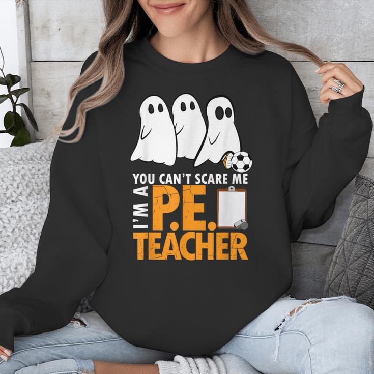 Halloween PE Teacher Shirt Can't Scare Me Unisex Sweatshirt, Pe Teacher Gifts, funny design Halloween PE Teacher Shirt Can't Scare Me Unisex Sweatshirt, Pe Teacher Gifts, funny design