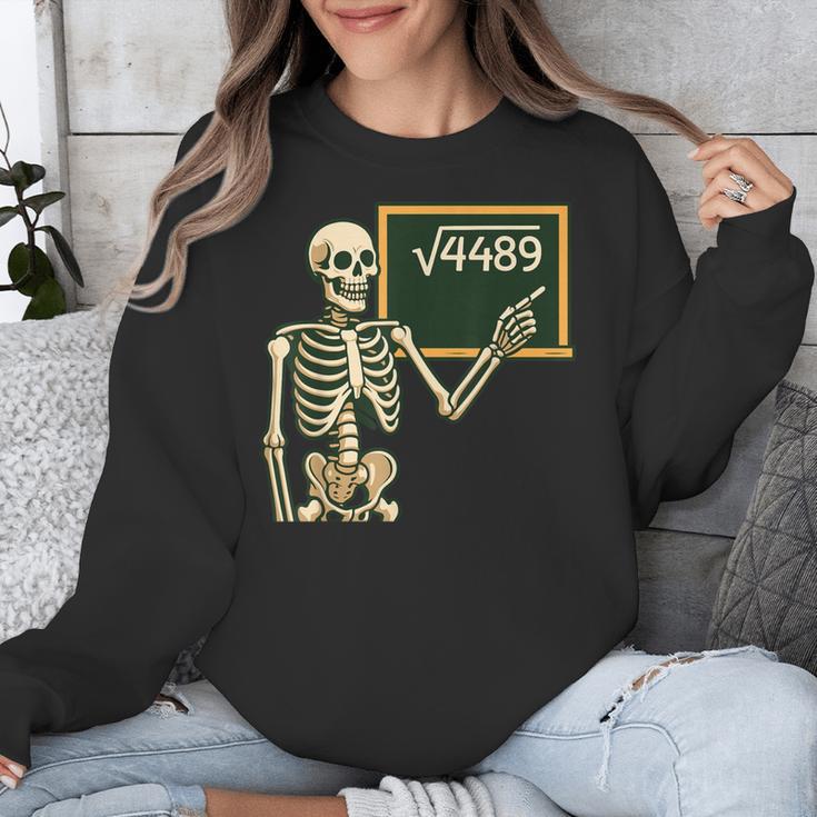 Halloween Skeleton 67 Meme Square Root 4489 Math Teacher Unisex Sweatshirt, funny design Halloween Skeleton 67 Meme Square Root 4489 Math Teacher Unisex Sweatshirt, funny design