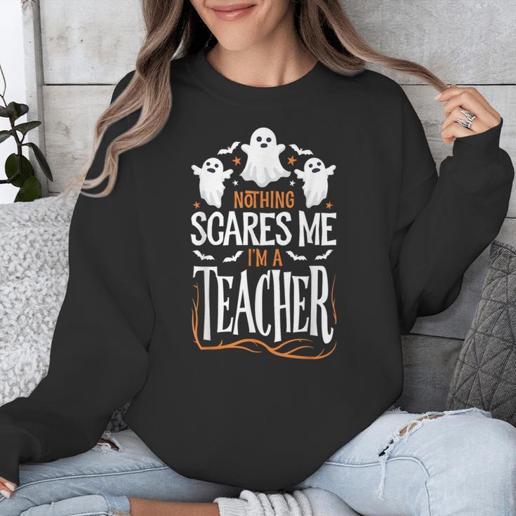 Halloween Teacher Nothing Scares Me Women Men Teachers Unisex Sweatshirt, funny design Halloween Teacher Nothing Scares Me Women Men Teachers Unisex Sweatshirt, funny design