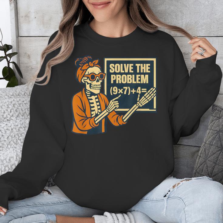 Halloween Teacher Six Seven Meme 6 7 Skeleton Spooky Costume Unisex Sweatshirt, funny design Halloween Teacher Six Seven Meme 6 7 Skeleton Spooky Costume Unisex Sweatshirt, funny design