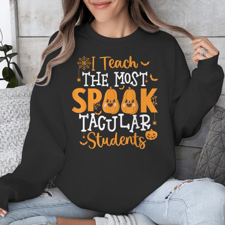 Halloween Teacher I Teach The Most Spooktacular Students Men Women Unisex Sweatshirt, funny design Halloween Teacher I Teach The Most Spooktacular Students Men Women Unisex Sweatshirt, funny design