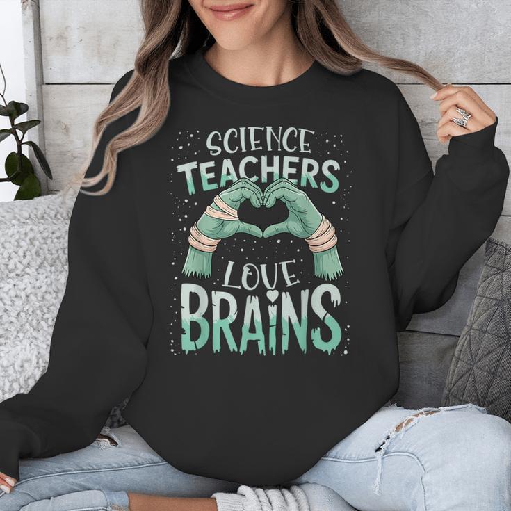 Halloween Teacher Tshirts Science Teachers Love Brains Unisex Sweatshirt, Science Teacher Gifts, funny design