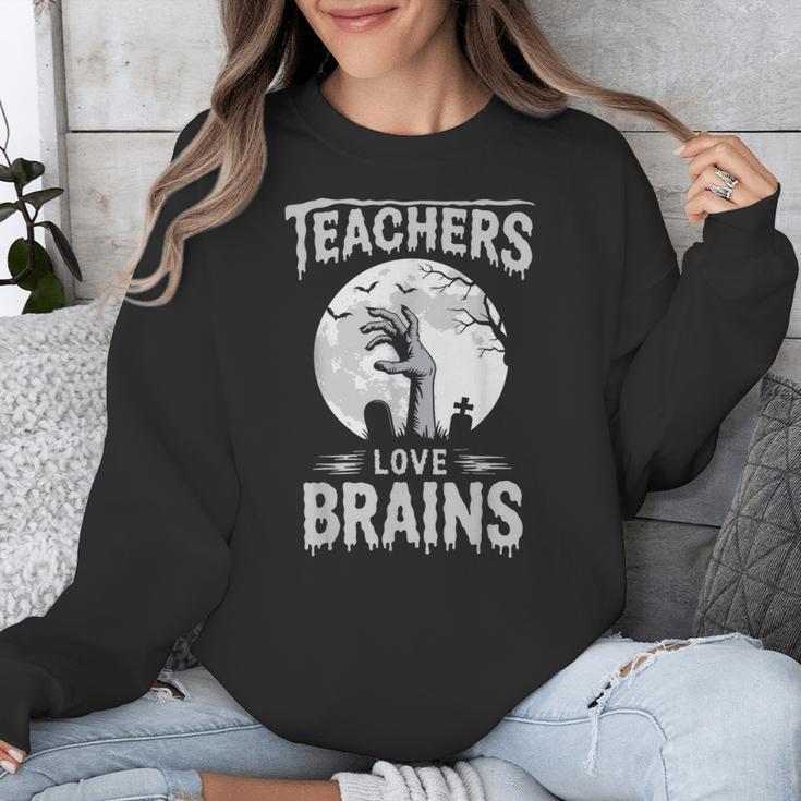 Halloween Teacher Tshirts Zombie Teachers Love Brains Unisex Sweatshirt, funny design Halloween Teacher Tshirts Zombie Teachers Love Brains Unisex Sweatshirt, funny design