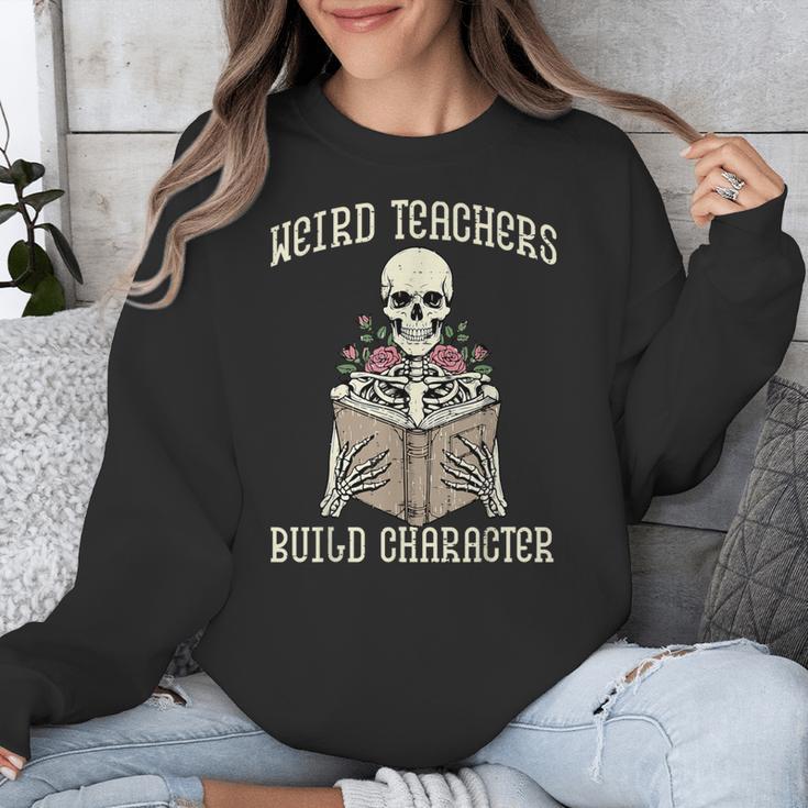 Halloween Weird Teachers Build Character Costume Men Women Unisex Sweatshirt, funny design Halloween Weird Teachers Build Character Costume Men Women Unisex Sweatshirt, funny design