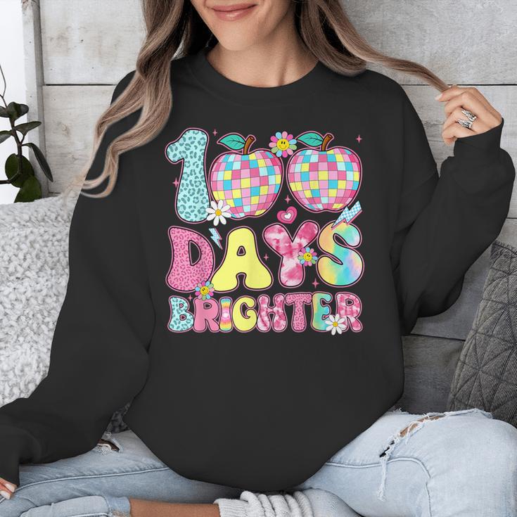 Happy 100th Day Of School 100 Days Brighter Teachers Kids Unisex Sweatshirt, funny design Happy 100th Day Of School 100 Days Brighter Teachers Kids Unisex Sweatshirt, funny design