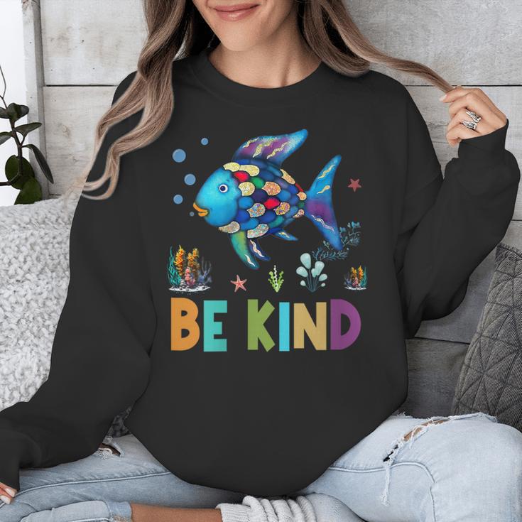 Happy First Day Of School Fish Rainbows Teacher Be Kind Unisex Sweatshirt, funny design Happy First Day Of School Fish Rainbows Teacher Be Kind Unisex Sweatshirt, funny design