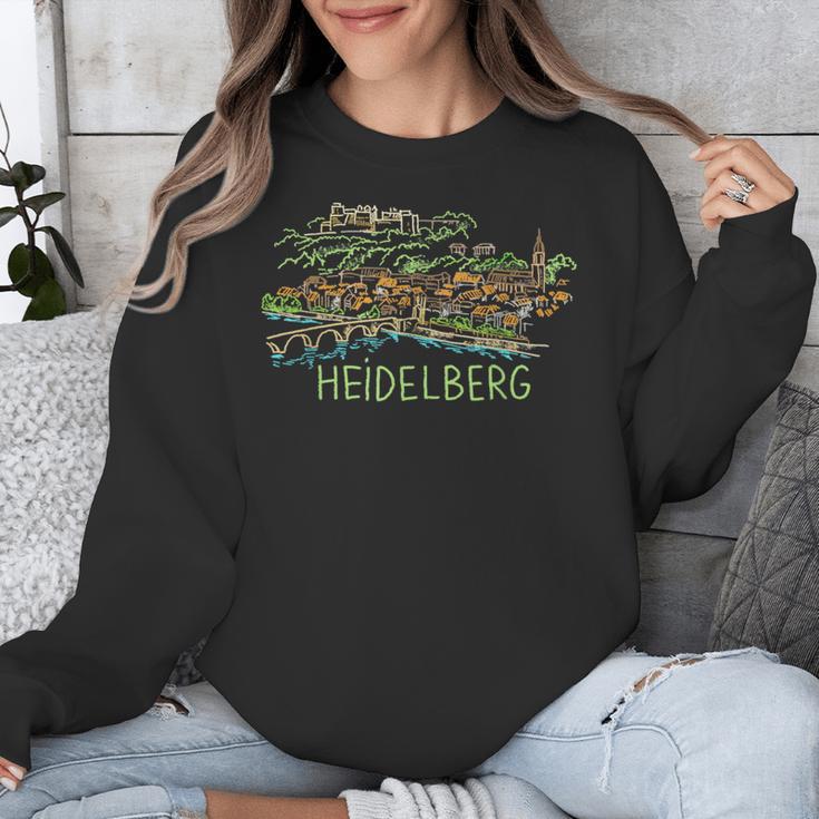 Heidelberg Germany Art Men Women Unisex Sweatshirt, funny design