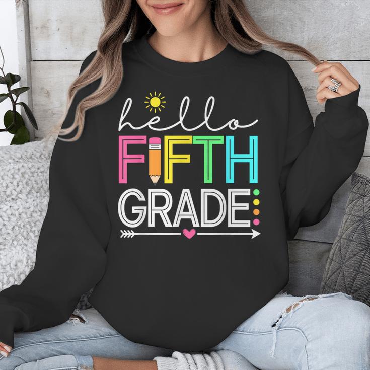 Hello Fifth Grade Teacher Student 5th Grade Back To School Unisex Sweatshirt, funny design