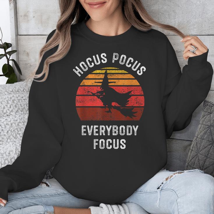 Hocus Pocus Everybody Focus Witch Halloween Teacher Women Unisex Sweatshirt, funny design Hocus Pocus Everybody Focus Witch Halloween Teacher Women Unisex Sweatshirt, funny design