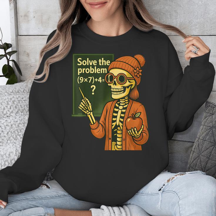 HUGvyn Halloween Skeleton Six Seven 67 Meme PEMDAS Teacher Unisex Sweatshirt, funny design HUGvyn Halloween Skeleton Six Seven 67 Meme PEMDAS Teacher Unisex Sweatshirt, funny design