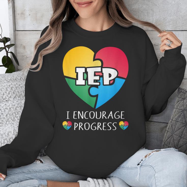 IEP I Encourage Progress Special Education School Teacher Unisex Sweatshirt, funny design