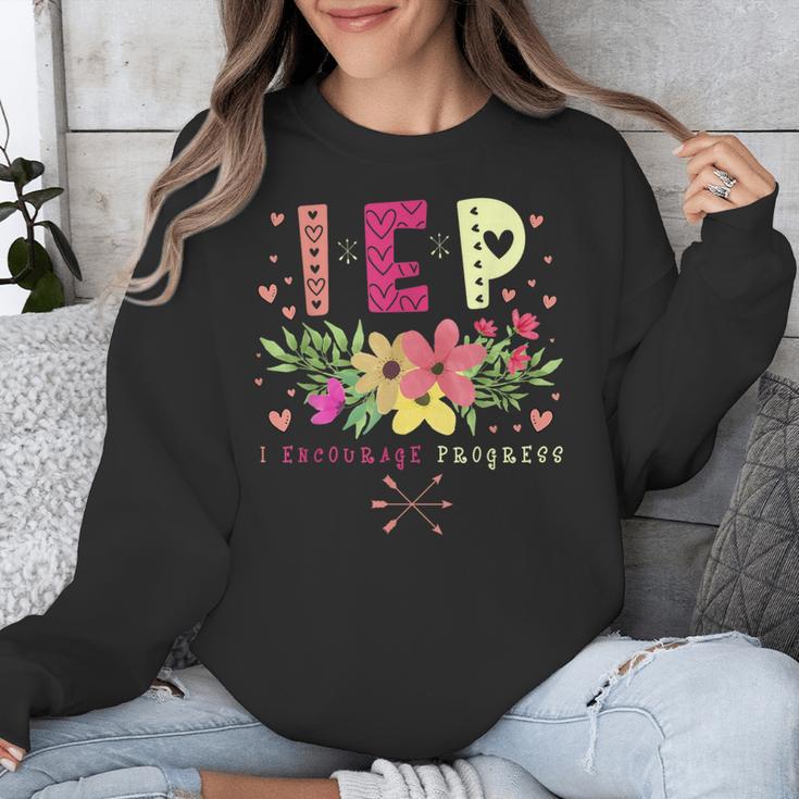 IEP I Encourage Progress Teacher Special Education Men Women Unisex Sweatshirt, funny design