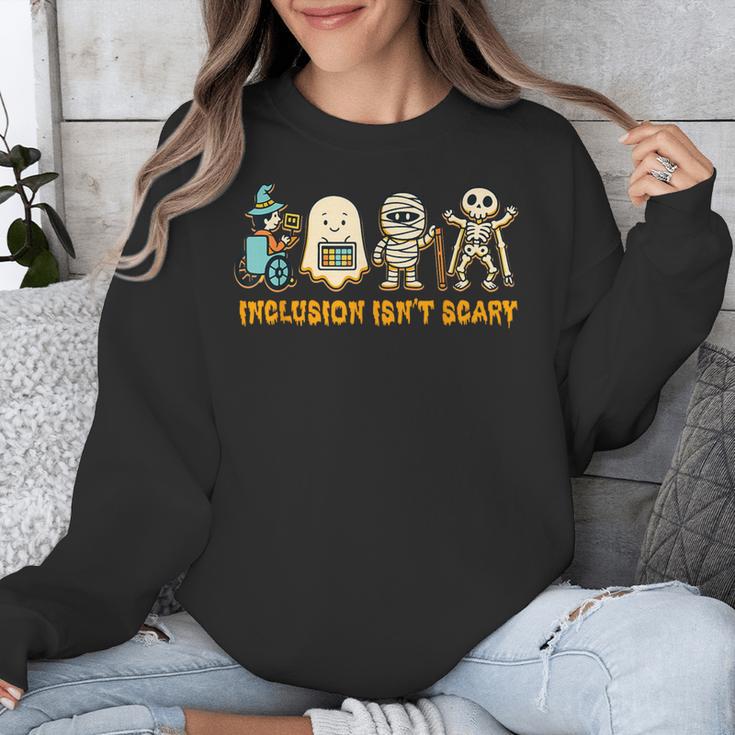 Inclusion Isn't Scary Halloween Sped Teacher Women Men Unisex Sweatshirt, funny design Inclusion Isn't Scary Halloween Sped Teacher Women Men Unisex Sweatshirt, funny design