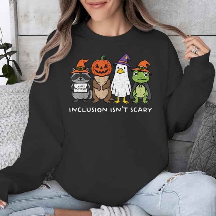 Inclusion Isn't Scary SLP Halloween Sped Teacher Animal Unisex Sweatshirt, funny design Inclusion Isn't Scary SLP Halloween Sped Teacher Animal Unisex Sweatshirt, funny design