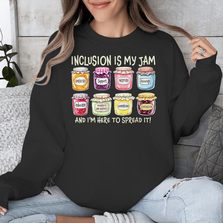Inclusion Is My Jam And I'm Here To Spread It Sped Teacher Unisex Sweatshirt, funny design Inclusion Is My Jam And I'm Here To Spread It Sped Teacher Unisex Sweatshirt, funny design