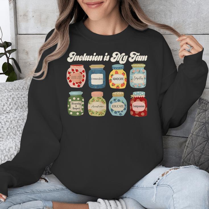 Inclusion Is My Jam Neurodiversity Special Education Teacher Unisex Sweatshirt, funny design
