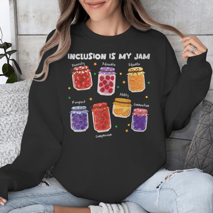 Inclusion Is My Jam Special Education Teacher Para Autism Unisex Sweatshirt, funny design Inclusion Is My Jam Special Education Teacher Para Autism Unisex Sweatshirt, funny design