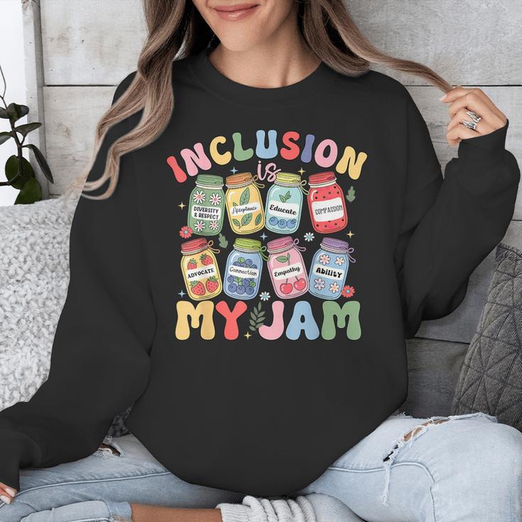 Inclusion Is My Jam SPED Teacher Special Education Life Unisex Sweatshirt, funny design Inclusion Is My Jam SPED Teacher Special Education Life Unisex Sweatshirt, funny design