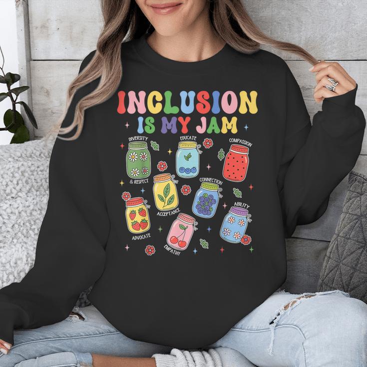 Inclusion Is My Jam SPED Teacher Special Education Life Unisex Sweatshirt, funny design