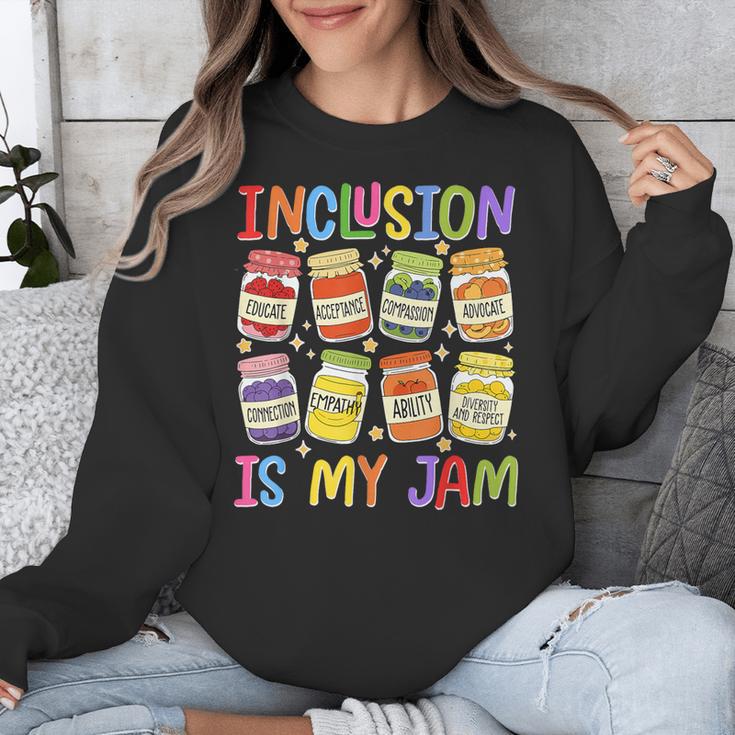 Inclusion Is My Jam SPED Teacher Special Education Teacher Unisex Sweatshirt, funny design Inclusion Is My Jam SPED Teacher Special Education Teacher Unisex Sweatshirt, funny design