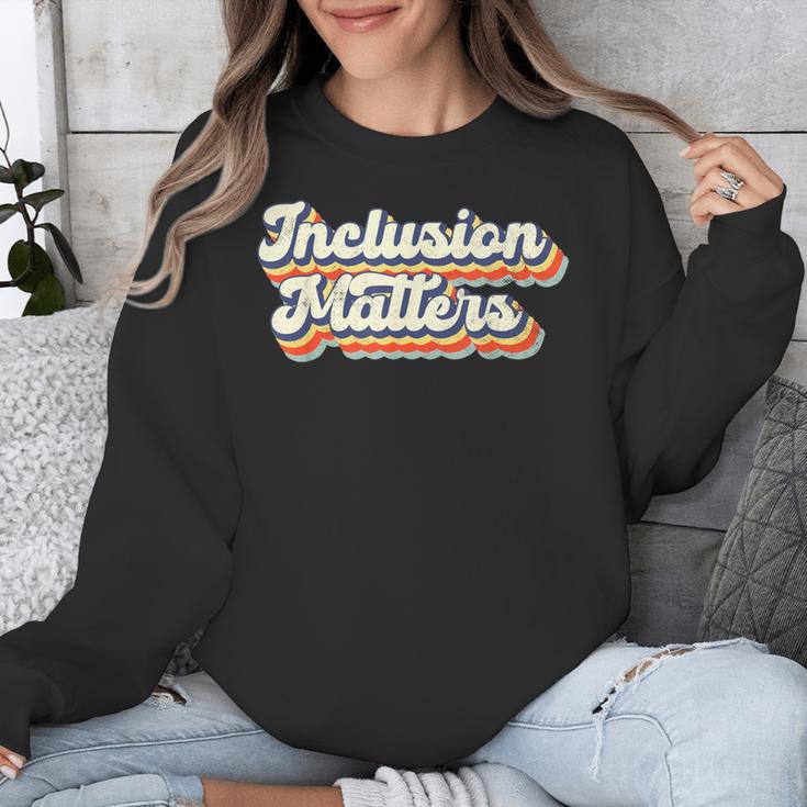 Inclusion Matters Special Education Sped Teacher Vintage Unisex Sweatshirt, funny design Inclusion Matters Special Education Sped Teacher Vintage Unisex Sweatshirt, funny design