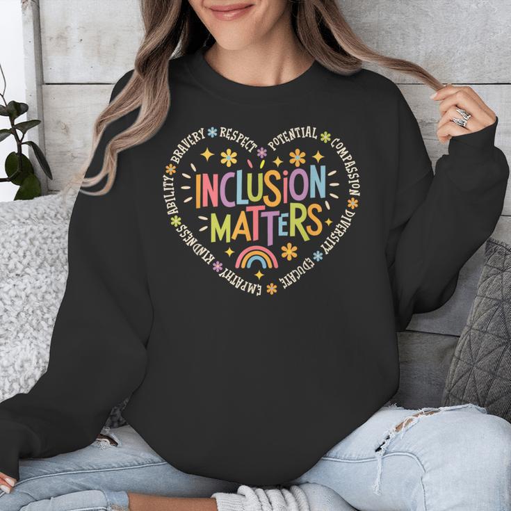 Inclusion Matters Special Education Teacher Autism Awareness Unisex Sweatshirt, funny design Inclusion Matters Special Education Teacher Autism Awareness Unisex Sweatshirt, funny design