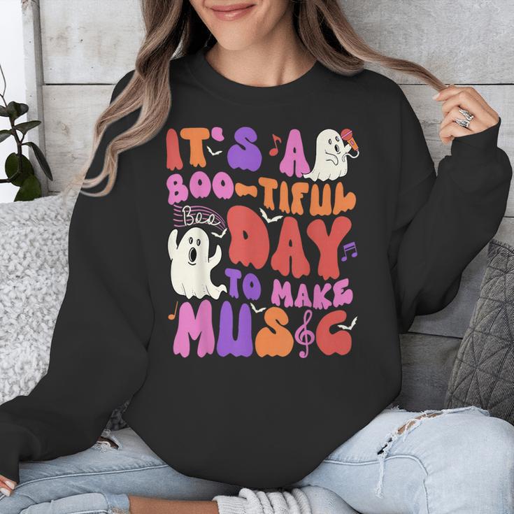 It's a Bootiful Day To Make Music Halloween Music Teacher Unisex Sweatshirt, funny design It's a Bootiful Day To Make Music Halloween Music Teacher Unisex Sweatshirt, funny design