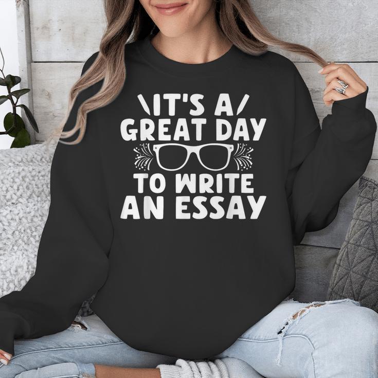 Its a Good Day To Write An Essay English Teacher Unisex Sweatshirt, English Teacher Gifts, funny design Its a Good Day To Write An Essay English Teacher Unisex Sweatshirt, English Teacher Gifts, funny design