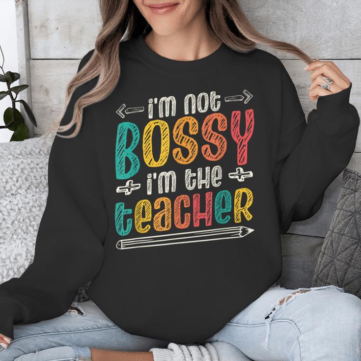 I´m Not Bossy I´m The Teacher Graduation Men Women Unisex Sweatshirt, funny design I´m Not Bossy I´m The Teacher Graduation Men Women Unisex Sweatshirt, funny design