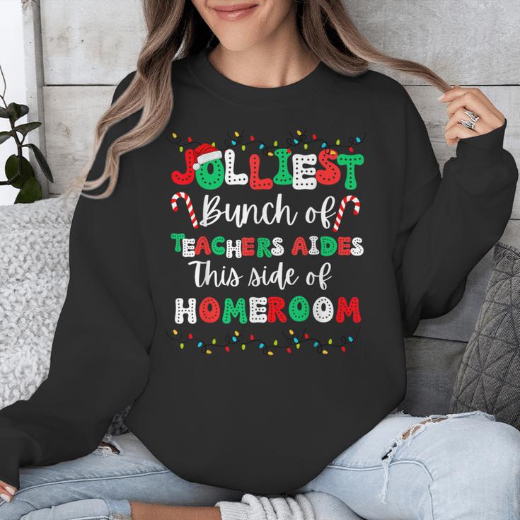 Jolliest Bunch Of Teachers Aides This Side Of Homeroom Unisex Sweatshirt, funny design